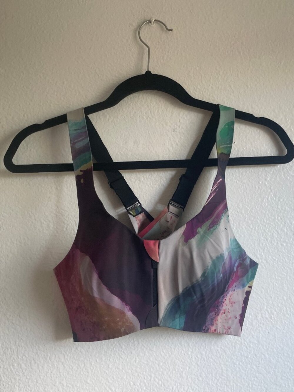 Knix zip front catalyst sports bra - size 2